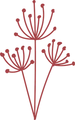Three Branch Flowers - red - Free Download PNG