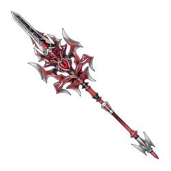 Blood-red Spear - weapon - Lossless PNG