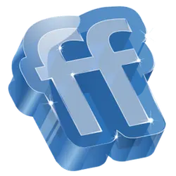 Blue 3D Letter Icon - logo - Transparent Layer PNG