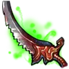 Green Radiance Blade - magic - No Background PNG