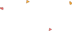 Colorful Hearts and Triangles - pink - High Resolution PNG