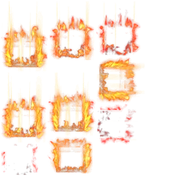 Flaming Numbers - graphic design - Free Download PNG