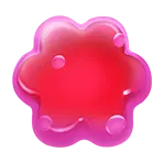 Pink Flower - shiny - PNG