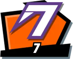 Number 7 - geometric shape - PNG