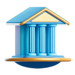Blue Bank Icon - blue - Free Download PNG