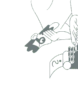 Cartoon Character with Glasses - line art - Transparent Background PNG