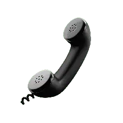 Telephone Handset - vintage design - Lossless PNG