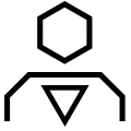 White Line Pattern on Black Background - geometric - Transparent Layer PNG