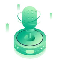 Green Microphone - technology - Transparent Layer PNG
