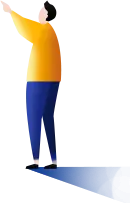 Person in Yellow Top and Blue Pants - person - Transparent Layer PNG