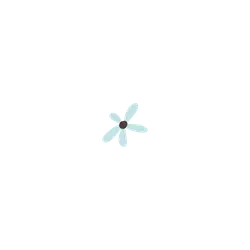 Blue Flower - simple - flower - Lossless PNG