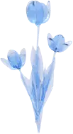 Tulip - blue - PNG
