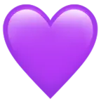 Purple Heart Emoji - heart shape - PNG