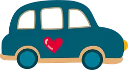 Heart Car - cute - No Watermark PNG