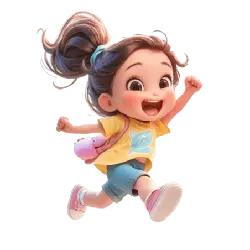Little Girl Jumping - jumping - PNG