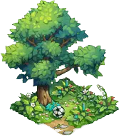 Cartoon Tree - grass - Transparent Background PNG