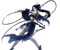 Dark Sorceress - magic - female - No Background PNG