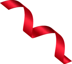 Red Ribbon - No Background PNG - design