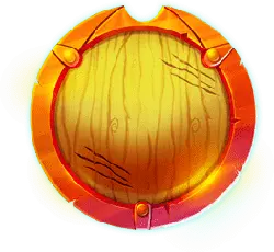 Wooden Shield - game prop - Transparent Background PNG