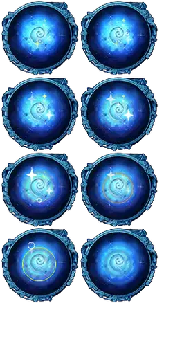 Blue Galaxy - spiral - Transparent Background PNG