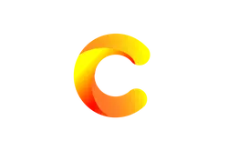 Letter C - gradient - design element - Transparent Layer PNG