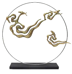 Dragon Sculpture - glass base - Free PNG
