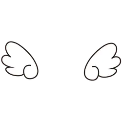 Cartoon Wings - simple - Free PNG