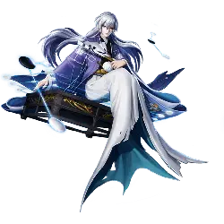 Purple-haired Man - music - Transparent Layer PNG