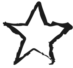 Star - outline - No Background PNG