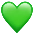 Green Heart Emoji - heart - High Resolution PNG