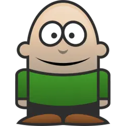 Green Cartoon Character - simple - Lossless PNG