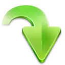 Green Arrow - green - indication - High Resolution PNG