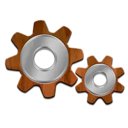 Gear - wooden - mechanical - High Resolution PNG