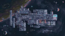 Space Station - pixel art - High Resolution PNG
