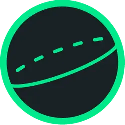 Green Planet - line - Transparent Background PNG