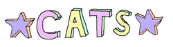 Cats - font - Transparent Background PNG