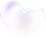 Heart-shaped Glass Ball - purple - High Resolution PNG