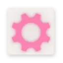 Pink Gear - circle - High Resolution PNG