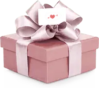 Pink Gift Box - heart card - Free Download PNG