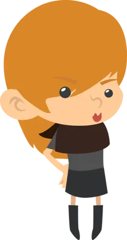 Red-haired Girl - person - cartoon - Free Download PNG