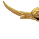 Dragon-shaped Ornament - gold - High Resolution PNG