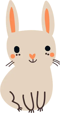 Cute Rabbit - simple - No Watermark PNG