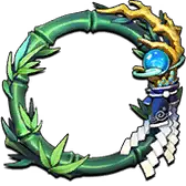 Bamboo Ring - ritual weapon - Transparent Background PNG