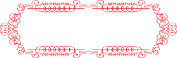 Red Decorative Border - frame - High Resolution PNG