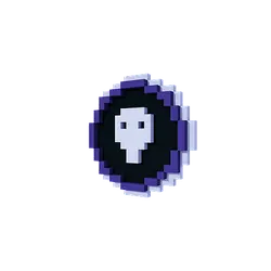 Pixel Skull - vintage style - PNG