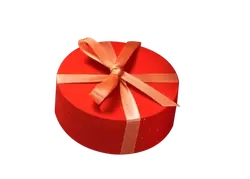 Red Gift Box - gift - round - High Resolution PNG