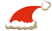 Santa Hat - white - PNG