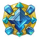 Blue Gem Badge - rare - High Resolution PNG