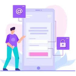 Phone Login Interface - email - Free Download PNG