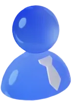 Blue Person Icon - icon - network - Lossless PNG